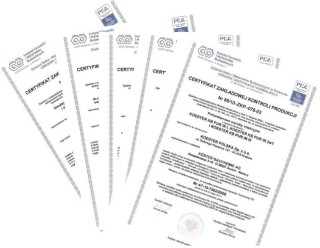 Firma KOESTER Polska uzyskała Certyfikaty Zakładowej Kontroli Produkcji