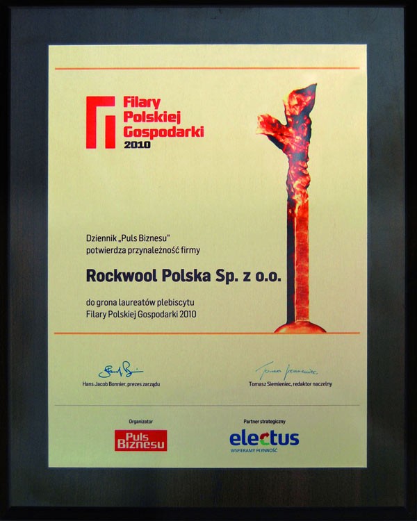 Rockwool Polska Filarem Polskiej Gospodarki<br />
