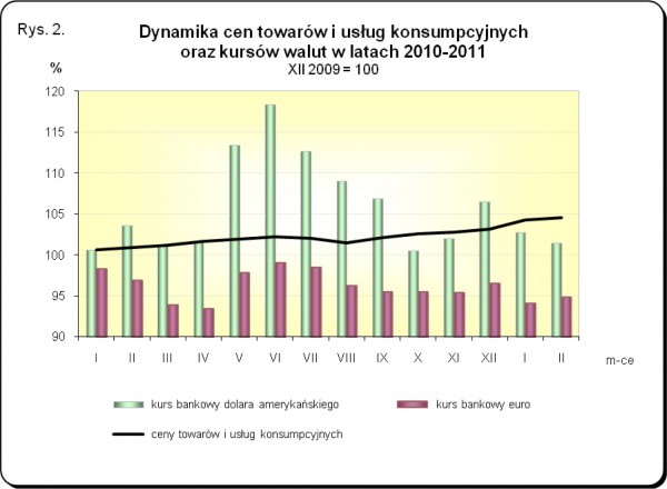 GUS - Wskaźniki cen towarów i usług konsumpcyjnych w lutym 2011 r.