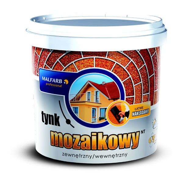 Tęczowe tynki mozaikowe firmy MALFARB