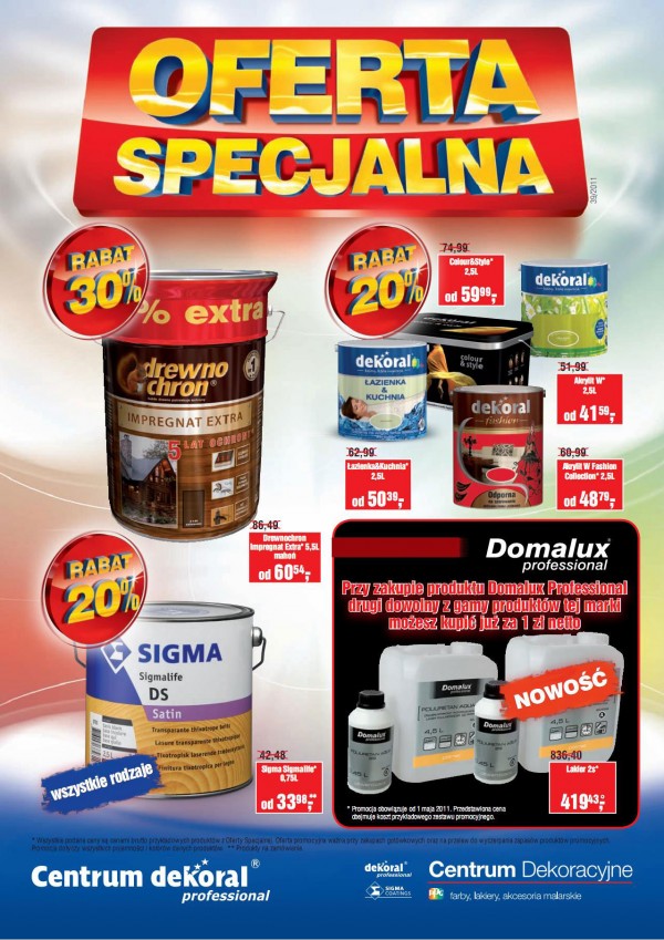 Promocje cenowe firmy Dekoral