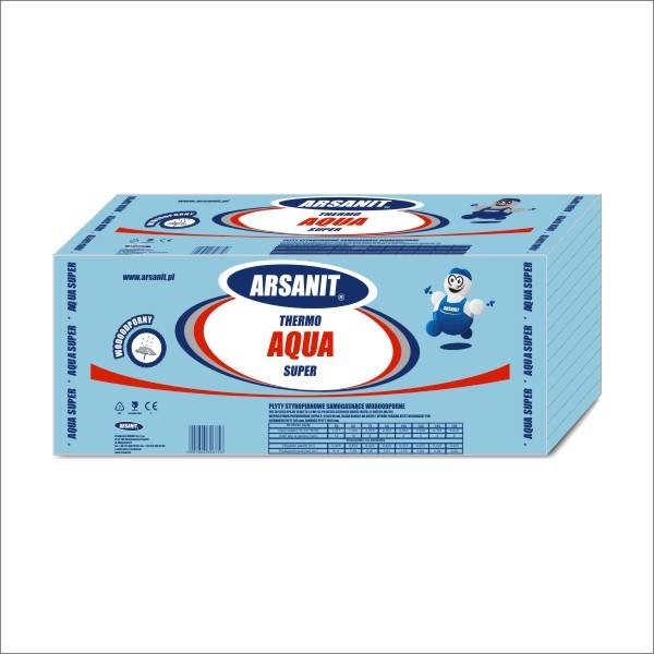 Arsanit wprowadza dwa nowe styropiany wodoodporne - THERMO Aqua i THERMO Aqua Super.