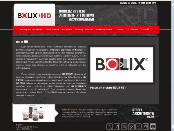 Firma BOLIX stworzyła nową witrynę internetową na temat produktów i sposobów ocieplania budynków