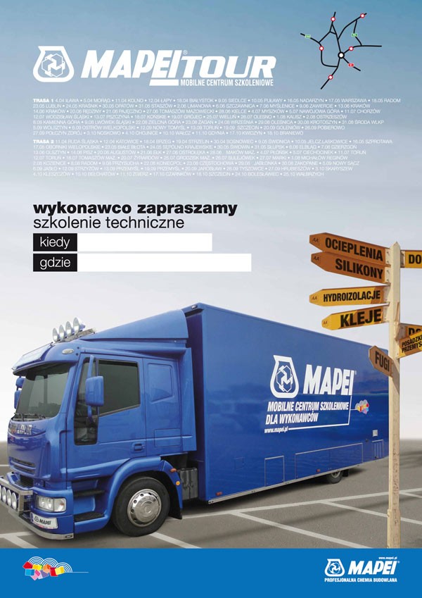 MAPEI TOUR 2011 - mobilne centrum szkoleniowe MAPEI