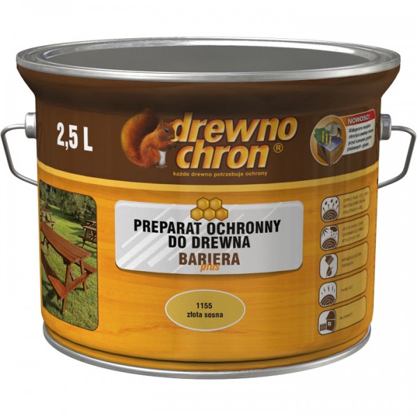 Bariera Plus preparat ochronny do drewna ogrodowego marki Drewnochron