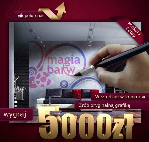 Odjechana ściana czyli internetowy konkurs „Magia Barw”