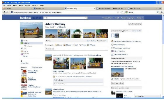 Arbet na Facebooku