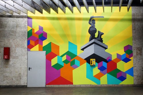 Dulux Let's Color - kolejny dworzec w Warszawie