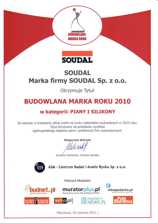 Produkty Soudal są najczęściej wybieraną marką przez profesjonalistów w Poslce fot. Soudal
