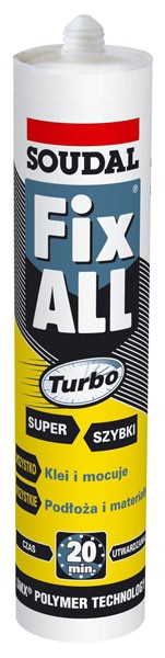 Klej Super Szybki Fix All Turbo nadaje się do zastosowania na wszystkich powierzchniach fot. Soudal