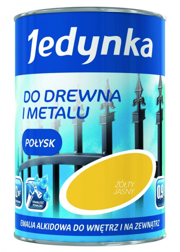 JEDYNKA® DO DREWNA I METALU emalia na bazie żywicy alkidowej