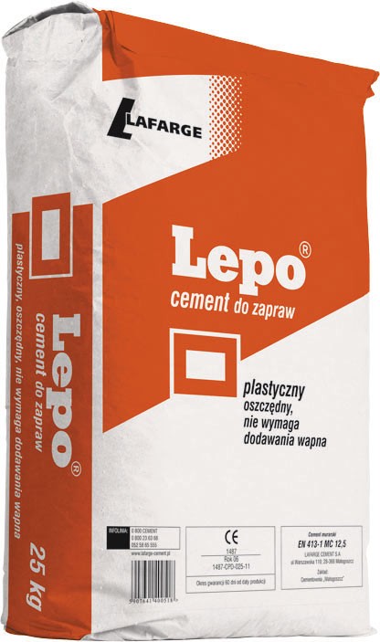 LEPO® – Cement do zapraw murarskich i tynkarskich