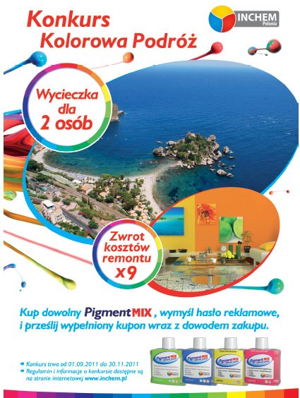 Konkurs Kolorowa Podróż firmy Inchem