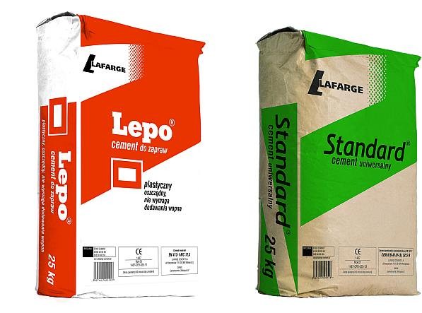 Fot. Lafarge. Do murowania ścian możemy użyć cementu uniwersalnego lub specjalnego cementu do zapraw murarskich - Lepo
