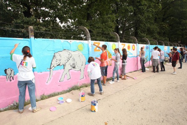 Dulux Let`s Color odmieniło ogrodzenie zoo we Wrocławiu
