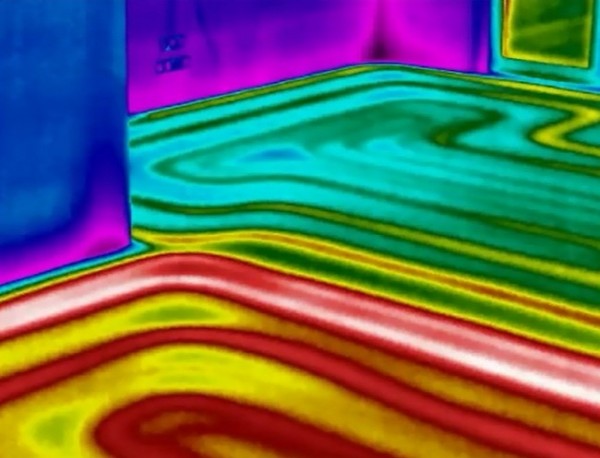 Fot. Lafarge. Badanie termowizyjne powierzchni z jastrychem cementowym