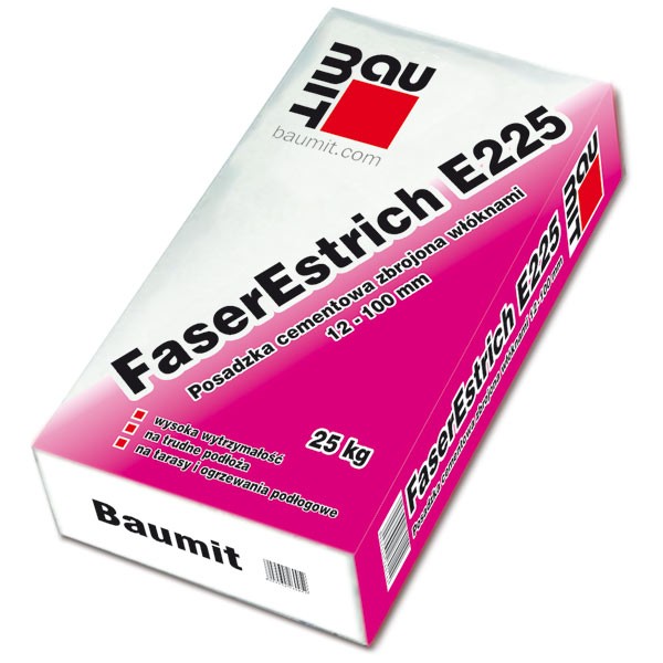 Jastrych cementowy FaserEstrich E 225 firmy Baumit, fot. Baumit