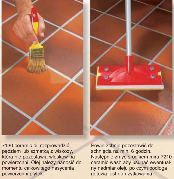 Pielęgnacja płytek ceramicznych, klinkieru i kamienia naturalnego