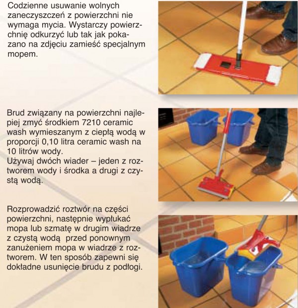 Pielęgnacja płytek ceramicznych, klinkieru i kamienia naturalnego