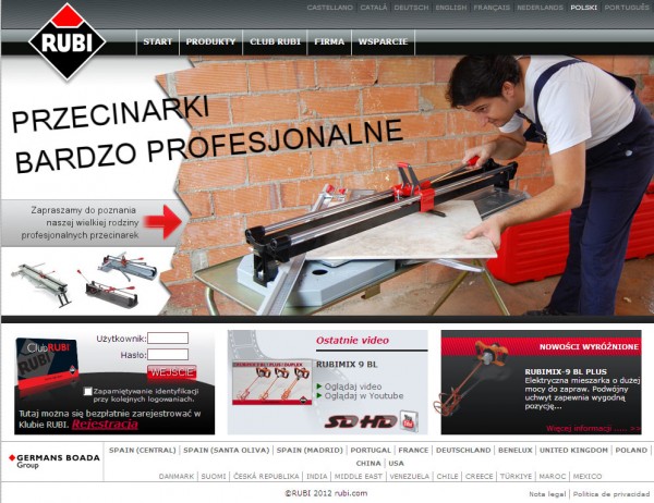 Nowa strona internetowa firmy RUBI plus quiz