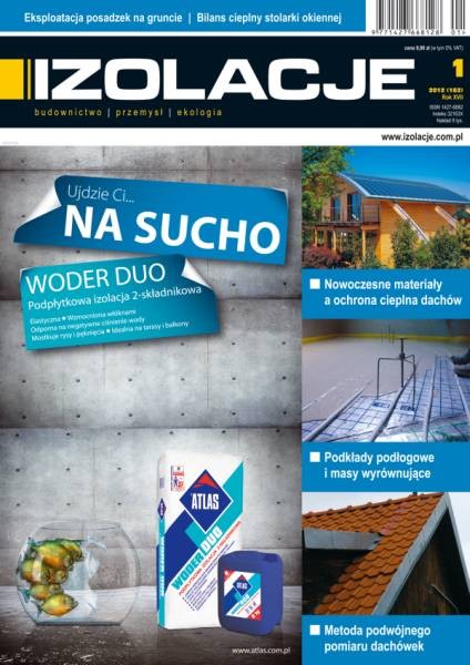 Nowy numer miesięcznika IZOLACJE 1/2012