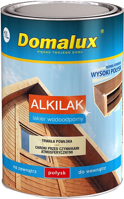 Alkilak lakier do drewna marki Domalux