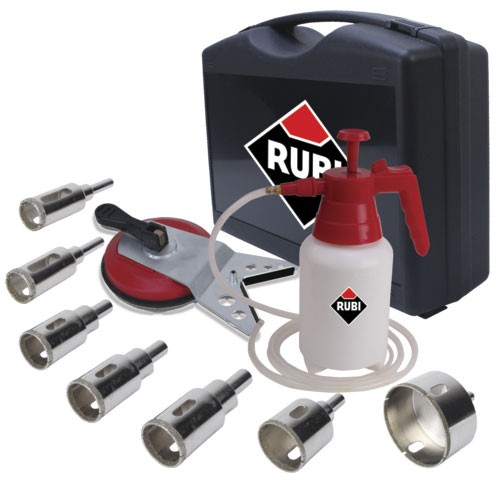 Gama RUBI® 2012 - zestaw wierteł diamentowych z prowadnicami i chłodzeniem
