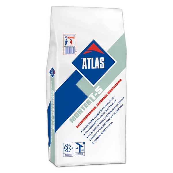 Szybkosprawna Zaprawa Montażowa Atlas Monter T-5<br />