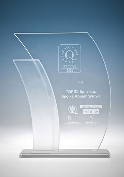 Jakość Roku Złoto 2012 dla TOPEX<br />