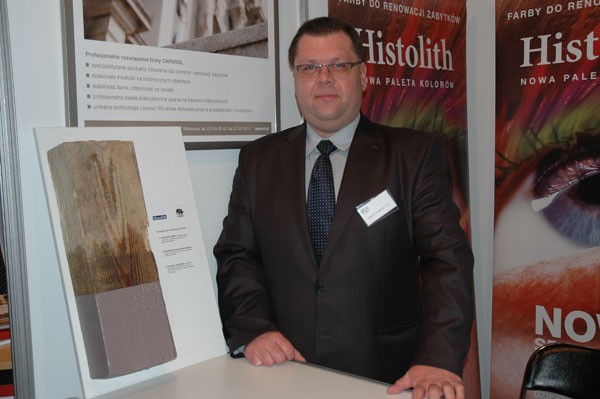 Nowatorskie produkty do ochrony drewna zaprezentował Zbigniew Gil – Manager Grupy Produktów Histolith
