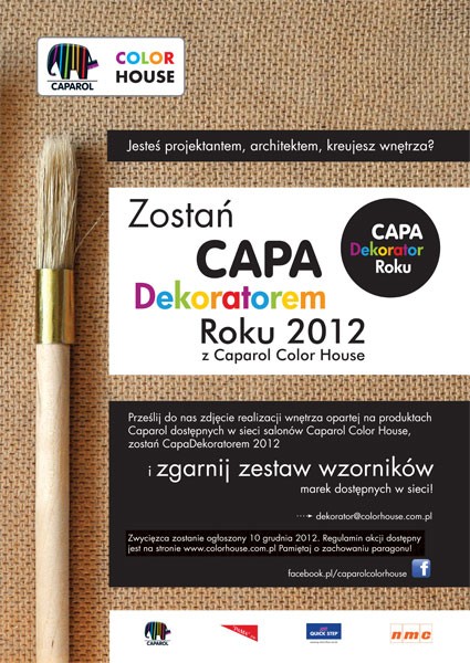 Zostań CAPA Dekoratorem Roku 2012