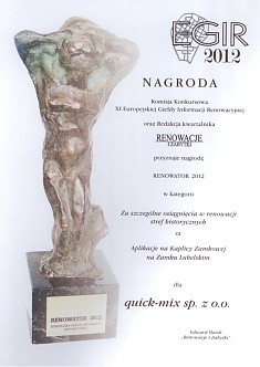 RENOWATOR 2012 – nagroda na EGIR