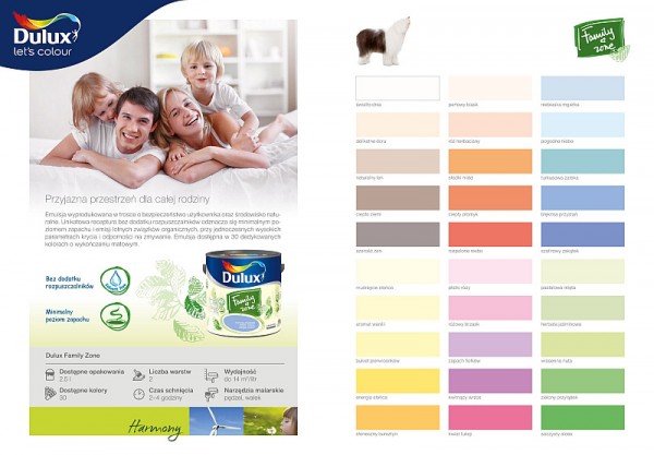 Dulux Family Zone emulsja lateksowa do ścian i sufitów