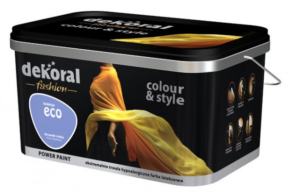 Emulsja Colour & Style marki Dekoral Fashion wyróżniona certyfikatem EU Ecolabel