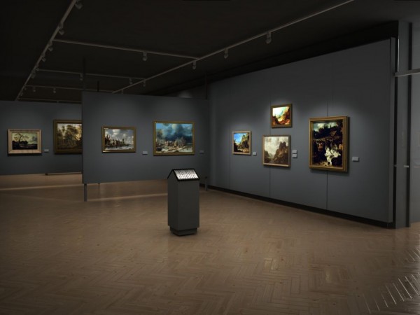 Nowa Galeria Sztuki XIX Wieku, po rearanżacji (wizualizacja), proj. Robert Rumas. Fot. Tikkurila