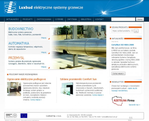 Nowa strona internetowa LUXBUD
