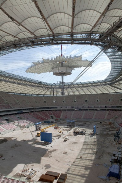 STADION NARODOWY - rozwiązania do montażu płytek ceramicznych na powierzchni ok. 22 000 m2. Fot. MAPEI