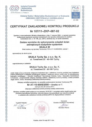 Inspekcja Zakładowej Kontroli Produkcji zakończona wynikiem pozytywnym<br />