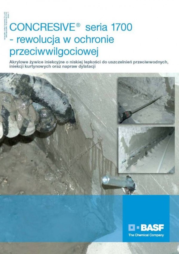 CONCRESSIVE 1700 innowacyjny system iniekcyjny oparty na żelach akrylowych