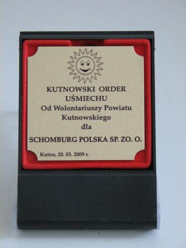 Kutnowski Order Uśmiechu dla Schomburg Polska