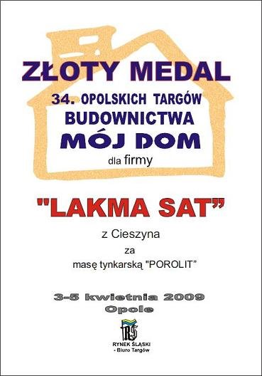POROLIT - nagroda dla Lakmy