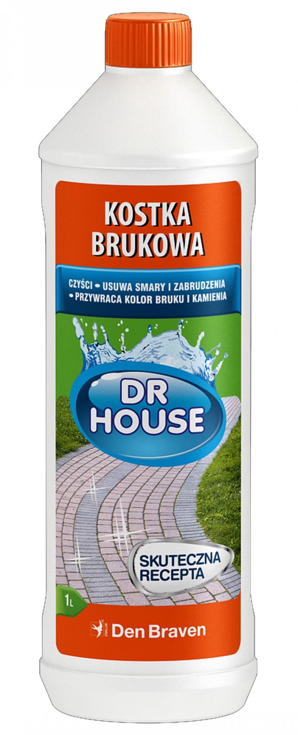 Dr House Kostka brukowa pomoże nam bezproblemowo usunąć nawet uciążliwe plamy z oleju czy sadzy, fot. Den Braven.