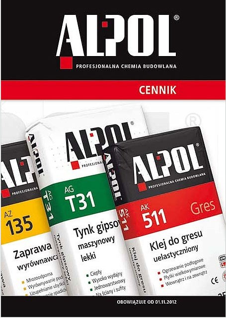 Nowy Cennik I Katalog Produktów Alpol