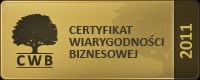 Certyfikat Wiarygodności Biznesowej dla TECHNIArt