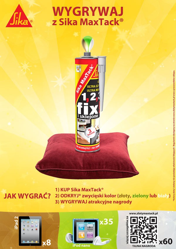 Wygrywaj z Sika MaxTack!