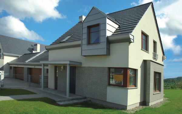 Dom z elewacją w systemie weber.therm DECOR