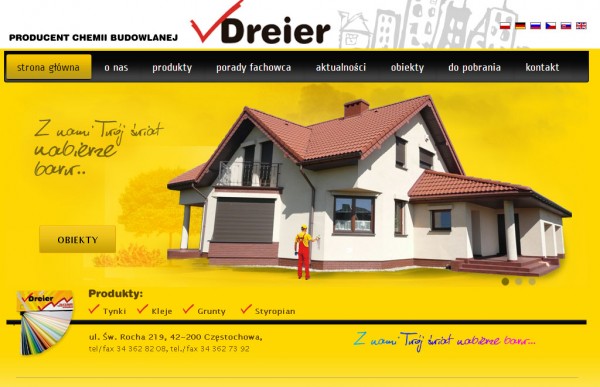 Nowa strona internetowa firmy Dreier