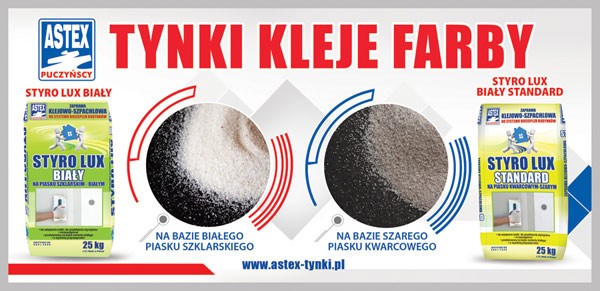 Fot. Astex – Puczyńscy TYNKI KLEJE FARBY