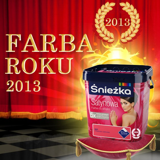 Śnieżka Satynowa została FARBĄ ROKU 2013