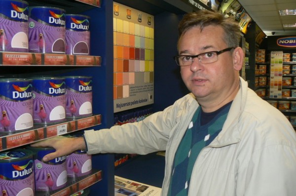 Grzegorz Żuchowicz, właściciel Centrum Malarskiego Dulux w Kędzierzynie Koźlu